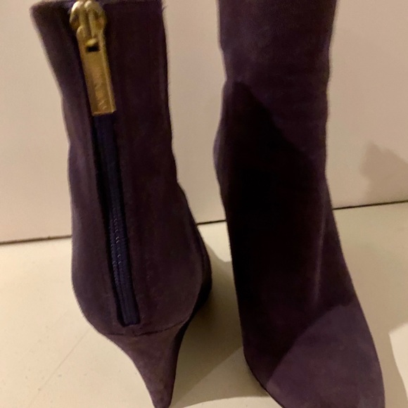 Jimmy Choo Suede Wedge Ankle Boots SZ 38 $975 - Picture 2 of 7